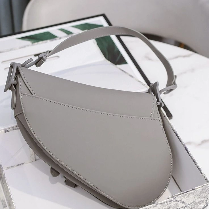 Cheap Calfskin Dior Bag Ultramatte Grey Saddle 0726 Luxury